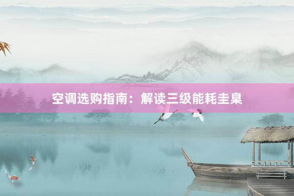 空调选购指南：解读三级能耗圭臬
